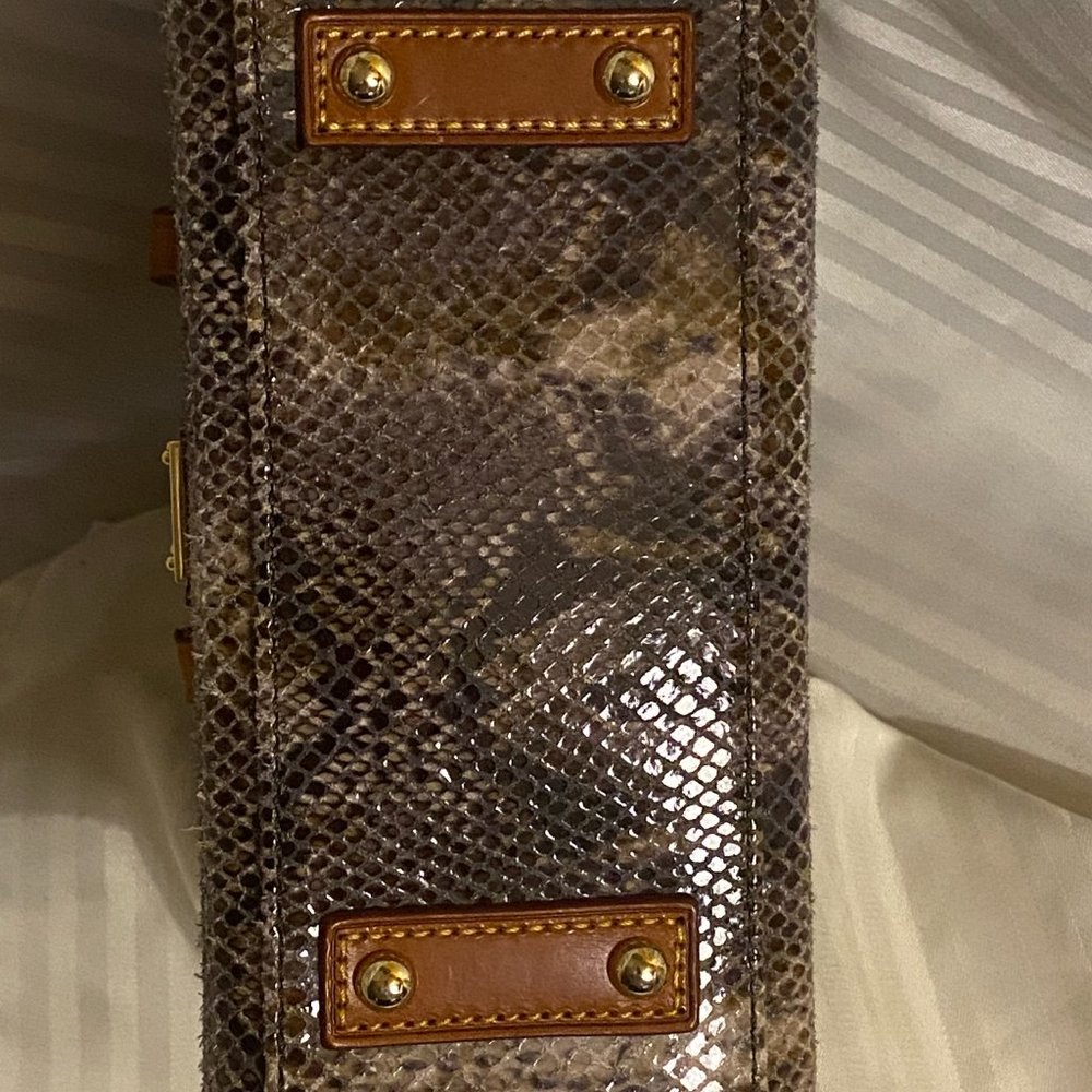 Dooney & Bourke Janine Python Snake Leather Mini … - image 5